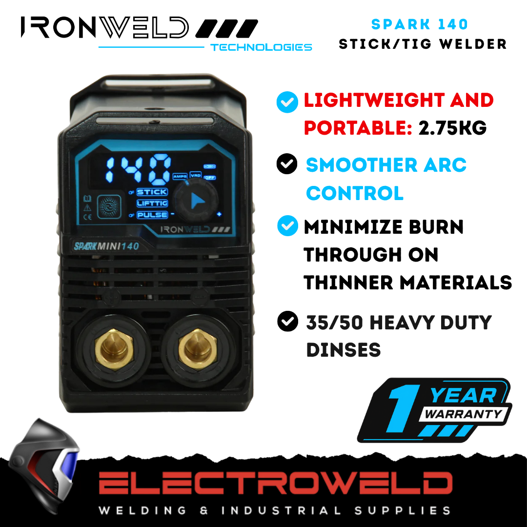 IRONWELD SPARK 140 PULSE TIG/STICK MMA Welder Premium Welding Machine — image 2